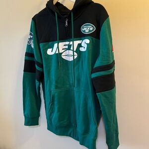 NFL Green & Black New York Jets Full-Zip Jets Hoodie Men’s Size M